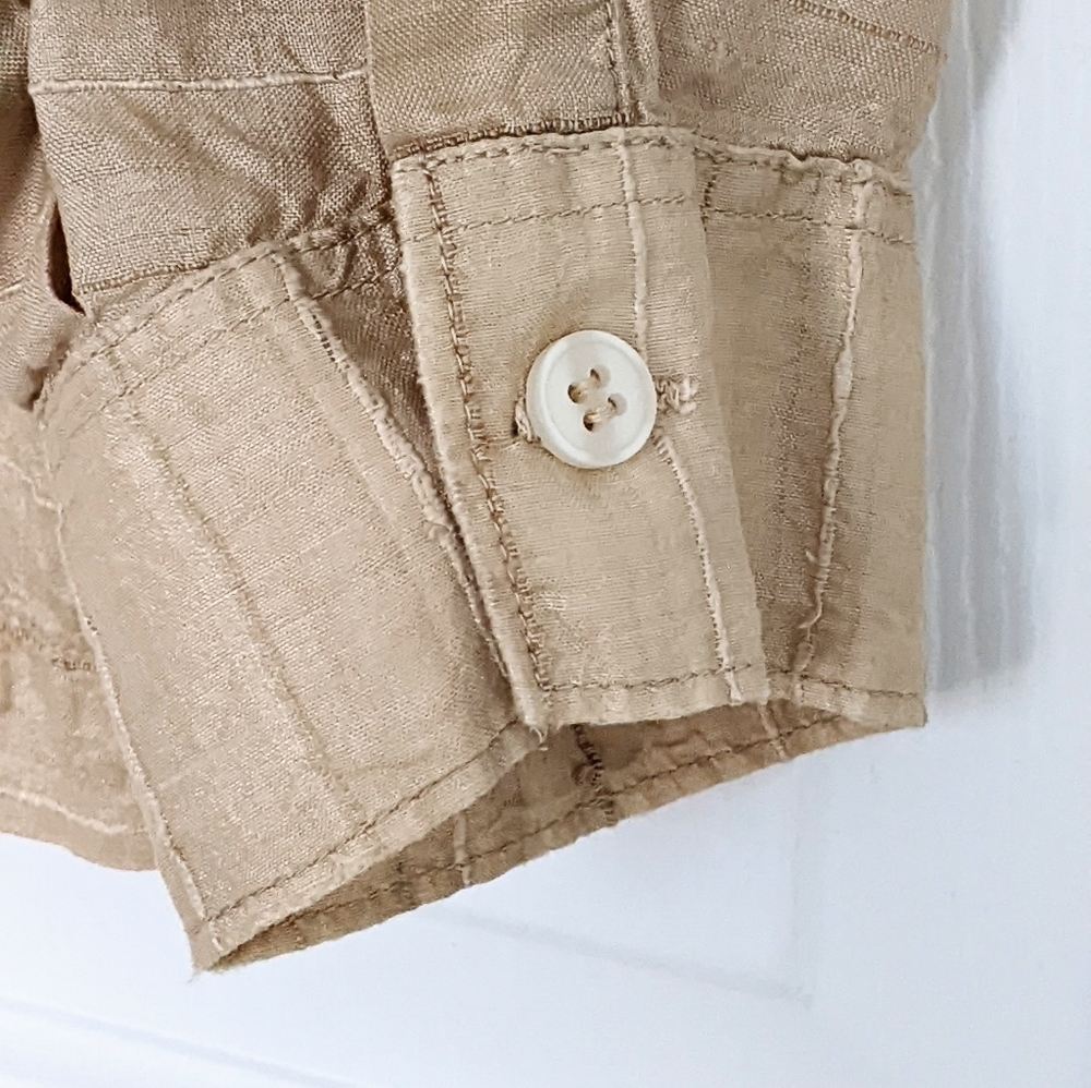 Vtg Silk Custom Made Blouse. Size L (pls see all pics).